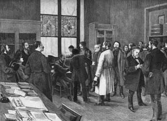 i Louis Pasteurs kabinet i 1886.