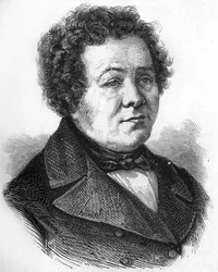 portræt af Adolphe Crémieux (1796-1880), fransk politiker.