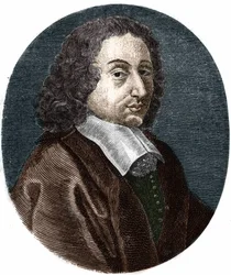portræt af Blaise Pascal (1623-1662), fransk matematiker, fysiker og forfatter.
