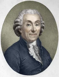 portræt af Gabriel Bonnot de Mably. Fransk moralist, historiker og økonom (1709 til 1785).