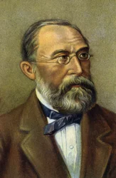 Portræt af Rudolf Virchow, tysk læge og politiker.