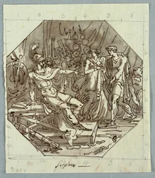 Tegning, Scipios kontinens, 1811