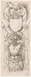 Tryk, Ornamenter eller grotesker (Grotesk ornament), ca. 1653