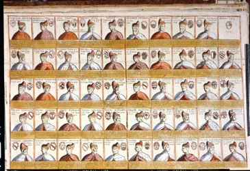 Alle dogerne i Venedig indtil 1501. Bibl. Marciana. Venedig