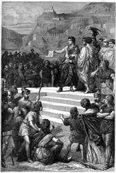 Augustus (Octavian eller Octavian) (63 f.Kr. - 14) etablerede i Lyon centrum for Galliens regering i 28 f.Kr.