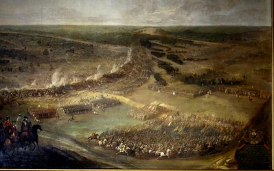 Slaget ved Hersans (1687), Ungarn. Anonymt maleri fra det 17. århundrede. Chateau De Vaux Le Viscount.