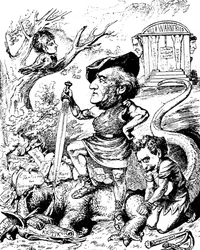 Karikatur af Richard Wagner