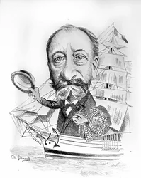 Tegnefilm om Camille Saint Saens (Saint-Saens) (1835 - 1921), fransk komponist.