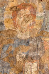 Kristus velsigner med ved sine fødder Magdalene, detalje