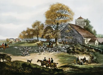 Rævejagt i Surrey, Storbritannien