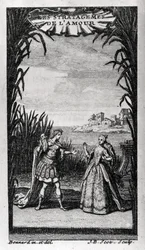 Frontispice af "" Les Stratagemes de l