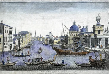 Generelt billede af Venedig - gravering