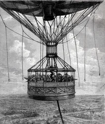 Henry Giffards ballon i fangenskab i 1878.