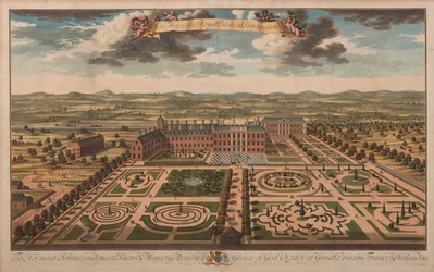 Hendes Majestæts kongelige palads i Kensington, ca. 1707-14 (tryk)