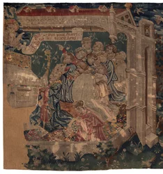 Historien om Saint Piat og Saint Eleuthère, Scene 1: Saint Piat sendes til Tournai for at prædike tro