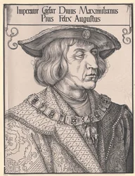 Den hellige romerske kejser Maximilian I (print)