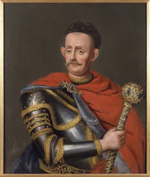 Jan Kazimierz Sapieha, Grand Hetman de Litauen - Jan Kazimierz Sapieha den Yngre (1637-1720), Grand Hetman af Litauen, Anonym. Olie på lærred. Mål: 88x73,5 cm. Nationalmuseum Stockholm