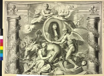 Frankrigs konge Louis XIV (print)