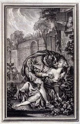 La servant retfærdiggjort - i "" Fortællinger og noveller på vers"" af Jean La Fontaine. 1762.