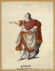 Lekain (Henri Louis Cain (Henri-Louis Le Kain) (1729-1778) som Nero i Racines "Britannicus""