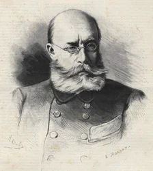 Louis Léon César Faidherbe (1818 - 1889) fransk general og kolonisator, gravering fra det 19. århundrede. Bianchetti samling