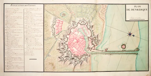 Kort over Dunkirk