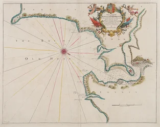 Kort over Kingsale Harbour (farvet radering)