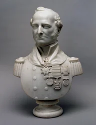 Marmorportrætbuste af generalmajor Sir Charles Philip Belson, KCB