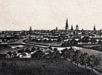 Melbourne, Australien; Generel visning. i "The World Illustrates 168 Views" Udateret (slutningen af det 19. århundrede)