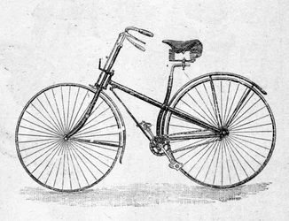 Model af cykel med lige krop.