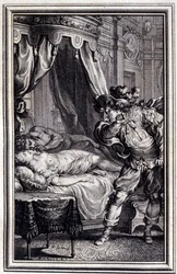 Mona Lisa - i ""Fortællinger og noveller på vers"" af Jean La Fontaine. 1762.