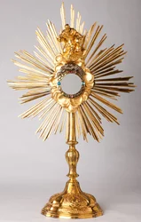 Monstrans. Vermeil, diamanter, falske smykker med statue Gud Faderen (Dieu le Père). 1700-tallet.