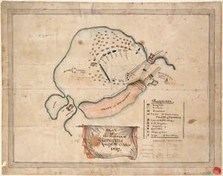 Plan over slaget ved Navarino, 21. oktober 1827