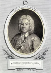 Portræt i medaljon af François Couperin dit Le Grand, n.d. 19. s.