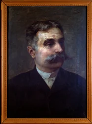 Portræt af Alessandro Busi, italiensk komponist (maleri