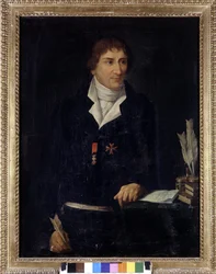 Portræt af Alessandro Verri, bror til Pietro Verri (1728 - 1797). Anonym. 1700-tallet. Villa Sornani i Zürich.