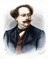 Portræt af Alexandre Dumas Jr. (1824-1895), fransk forfatter.