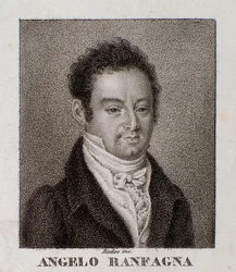 Portræt af Angelo Ranfagna (gravering)