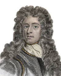 Portræt af Arthur Herbert (1647-1716), jarl af Torrington, admiral og engelsk politiker. Indgravering af det 19. århundrede.