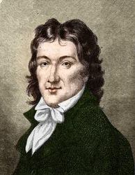Portræt af Camille Desmoulins (1760-1794), fransk politiker.