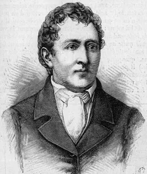 Portræt af Carl Wilhelm Scheele (1742-1786), svensk kemiker. (Efter et samtidsportræt.) Stik i «La Nature: revue des sciences et de leurs applications aux arts et à l
