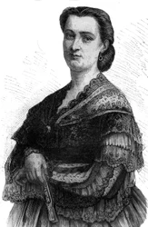 Portræt af Carlotta Patti (1835-1889), lyrisk sangerinde, søster til Adelina Patti.