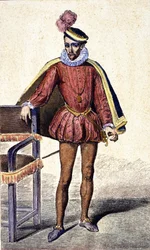 Portræt af Charles IX (1550 - 1574), konge af Frankrig.
