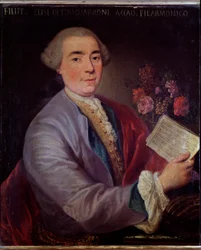 Portræt af Filippo Elisi, italiensk castrato (maleri