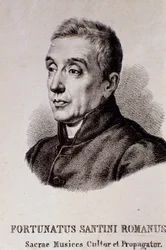 Portræt af Fortunato Santini (gravering)
