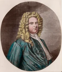 Portræt af Friedrich Händel