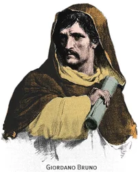 Portræt af Giordano Bruno (1548-1600).