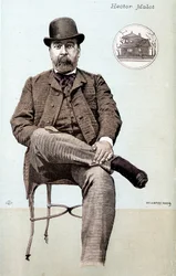 Portræt af Hector Malot - tegning