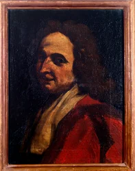 Portræt af den italienske sanger Stefano Landi (1587-1639) Anonymt maleri. 1700-tallet. Bologna, Civic Museum Bibliografisk Museum