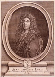 Portræt af Jean Baptiste Lully (gravering
